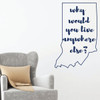 Indiana Wall Decal - Why Would You Live Anywhere Else - State Vinyl Art Silhouette for Home Decor, Living Room or Family Room Decoration