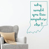Indiana Wall Decal - Why Would You Live Anywhere Else - State Vinyl Art Silhouette for Home Decor, Living Room or Family Room Decoration