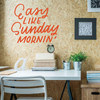 Inspirational Quotes - Easy Like Sunday Mornin' - Fun Wall Decor for Bedroom, Living Room, Dorm or Studio
