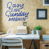 Inspirational Quotes - Easy Like Sunday Mornin' - Fun Wall Decor for Bedroom, Living Room, Dorm or Studio