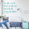 Inspirational Quotes - Motivational Vinyl Sticker Wall Quote - The Lord Is In The Details Of Our Lives - Neal A Maxwell - Christian Decor - Religious Decoration