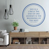 Inspirational Quotes - Motivational Wall Art - Life is A Circle The End Of One Journey is The Beginning Of The Next - Home Decor