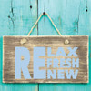 Inspirational Quotes - Relax Refresh Renew - Fun Wall Decor for Bedroom, Living Room, Dorm or Studio