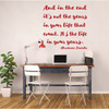 Inspirational Quotes Wall Sign Decor - Abraham Lincoln Quote - In the End - Motivational Wall Sign Vinyl Decal Decorations