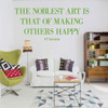 Inspirational Wall Decal - PT Barnum Quote 'Making Others Happy' - Vinyl Sticker Art Decoration for Home, Bedroom or Living Room Decor