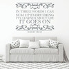 Inspirational Wall Decal With Vine Design - It Goes On - Robert Frost Vinyl Art for Home, Bedroom or Living Room Decor