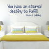 Inspirational Wall Decals - You Have An Eternal Destiny - Dieter F Uchtdorf - Vinyl Sticker for Home Decor or Living Room Decoration