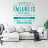 Inspirational Winston Churchill Courage Quote Wall Decal