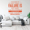 Inspirational Winston Churchill Courage Quote Wall Decal