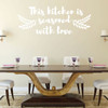 Kitchen Wall Sign - This Kitchen Is Seasoned With Love - Farmhouse Style Dining Room Decoration and Wall Decor