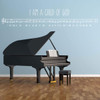 LDS Wall Decal - I Am A Child Of God - Music Room Vinyl Decoration for Home, Bedroom or Living Room Decor