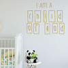 LDS Wall Decal - I Am A Child Of God - Nursery Room Vinyl Decoration for Home, Bedroom or Living Room Decor