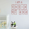 LDS Wall Decal - I Am A Child Of God - Nursery Room Vinyl Decoration for Home, Bedroom or Living Room Decor