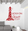 Lighthouse Wall Decal - Michael McLean - Hold On the Light Will Come - Encouraging Wall Art, Lighthouse Wall Decor, Inspirational Wall Decor For the Bedroom, Living Room, or Bathroom