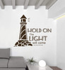 Lighthouse Wall Decal - Michael McLean - Hold On the Light Will Come - Encouraging Wall Art, Lighthouse Wall Decor, Inspirational Wall Decor For the Bedroom, Living Room, or Bathroom