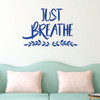 Living Room Wall Decal - Just Breathe - Vinyl Art Decoration for Family Room, Bedroom or Home Decor