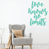 Love Wall Decal - Love Knows No Limits - Vinyl Decoration For Living, Family Room or Home Decor