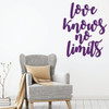 Love Wall Decal - Love Knows No Limits - Vinyl Decoration For Living, Family Room or Home Decor