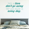 Love Wall Decal - They Walk Besides Us Everyday - Vinyl Bedroom Decor, Home, Living Room or Family Room Decoration