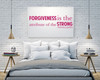Mahatma Gandhi Wall Decal Quote - Forgiveness is the Attribute of the Strong