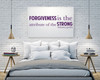 Mahatma Gandhi Wall Decal Quote - Forgiveness is the Attribute of the Strong