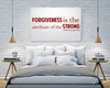 Mahatma Gandhi Wall Decal Quote - Forgiveness is the Attribute of the Strong