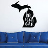 Michigan Wall Decal - State Silhouette Vinyl Art for Home Decor, Living Room or Family Room Decoration