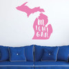 Michigan Wall Decal - State Silhouette Vinyl Art for Home Decor, Living Room or Family Room Decoration