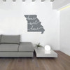 Missouri Wall Decor - Sweet Home - State Silhouette Vinyl Art Decal for Home, Living Room or Family Room Decoration