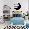 Moon Child Decal - Crescent Silhouette and Lettering Vinyl Wall Sticker for Boy or Girl Bedroom, Nursery, Playroom
