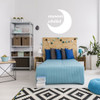 Moon Child Decal - Crescent Silhouette and Lettering Vinyl Wall Sticker for Boy or Girl Bedroom, Nursery, Playroom