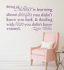 Mother's Day Gifts - Being a Mother is Learning about Strengths & Dealing With Fears - Linda Wooten Quote, Perfect Gift For Mom, Best Mom Gift, Vinyl Wall Art Decal Sticker For Mother's Day
