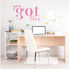 Motivational Wall Sticker Vinyl Quote: 'You Got This' Lettering Decor for Office, Living Room, Bedroom - Available in Small and Large Sizes, 25 Bright Colors