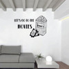 Movie Wall Art -"Let's Go To The Movies" Wall Decal With Popcorn Bag and Tickets - Vinyl Wall Decoration for Home, Office, Theater
