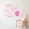 Mrs. Potts Decal - Beauty and the Beast Wall Decoration - It'll Turn Out All Right In The End - Bedroom Decor
