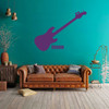 Music Wall Decor - Bass Guitar Wall Decal - Music Studio Decor - Vinyl Wall Decorations for Home Decor, Bedroom or Playroom - Musicians Gift.