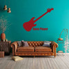Music Wall Decor - Bass Guitar Wall Decal - Music Studio Decor - Vinyl Wall Decorations for Home Decor, Bedroom or Playroom - Musicians Gift.