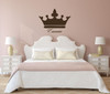 Name Wall Decals for Girls - Princess or Queen Crown With Custom Name Vinyl Art Decor for Babies, Kids and Teenagers