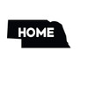 Nebraska State Decal - State Vinyl Wall Art - Silhouette with HOME