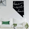Nevada Wall Decal | 'Home Sweet Home' Lettering | Silver State Silhouette Vinyl Home Decor for Family or Living Room, Bedroom, Kitchen Decoration | Black, White, Yellow, 25 Colors