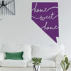 Nevada Wall Decal | 'Home Sweet Home' Lettering | Silver State Silhouette Vinyl Home Decor for Family or Living Room, Bedroom, Kitchen Decoration | Black, White, Yellow, 25 Colors