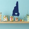 New Hampshire Vinyl Decal - State Wall Decor, 9th State, Concord NH, New England, Granite State