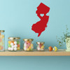 New Jersey State Decals - Vinyl Wall Art Decal, Third State, Garden State, Northeastern United States for Home, Classroom