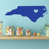 North Carolina Home Decor Vinyl Wall Decal - Kitchen, Bedroom, Living Room Decoration