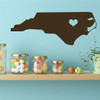 North Carolina Home Decor Vinyl Wall Decal - Kitchen, Bedroom, Living Room Decoration