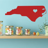 North Carolina Home Decor Vinyl Wall Decal - Kitchen, Bedroom, Living Room Decoration
