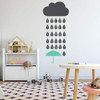Nursery Wall Decal - Cloud With Rain Drops - Alphabet Vinyl Decor for Baby's Room, Bedroom or Play Room