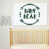 Nursery Wall Decor With Arrow Design - Baby Bear - Vinyl Decal for Children's Bedroom or Playroom Decoration