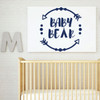Nursery Wall Decor With Arrow Design - Baby Bear - Vinyl Decal for Children's Bedroom or Playroom Decoration