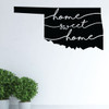Oklahoma Wall Decal - Home Sweet Home - State Silhouette Vinyl Art for Home Decor, Living Room or Family Room Decoration